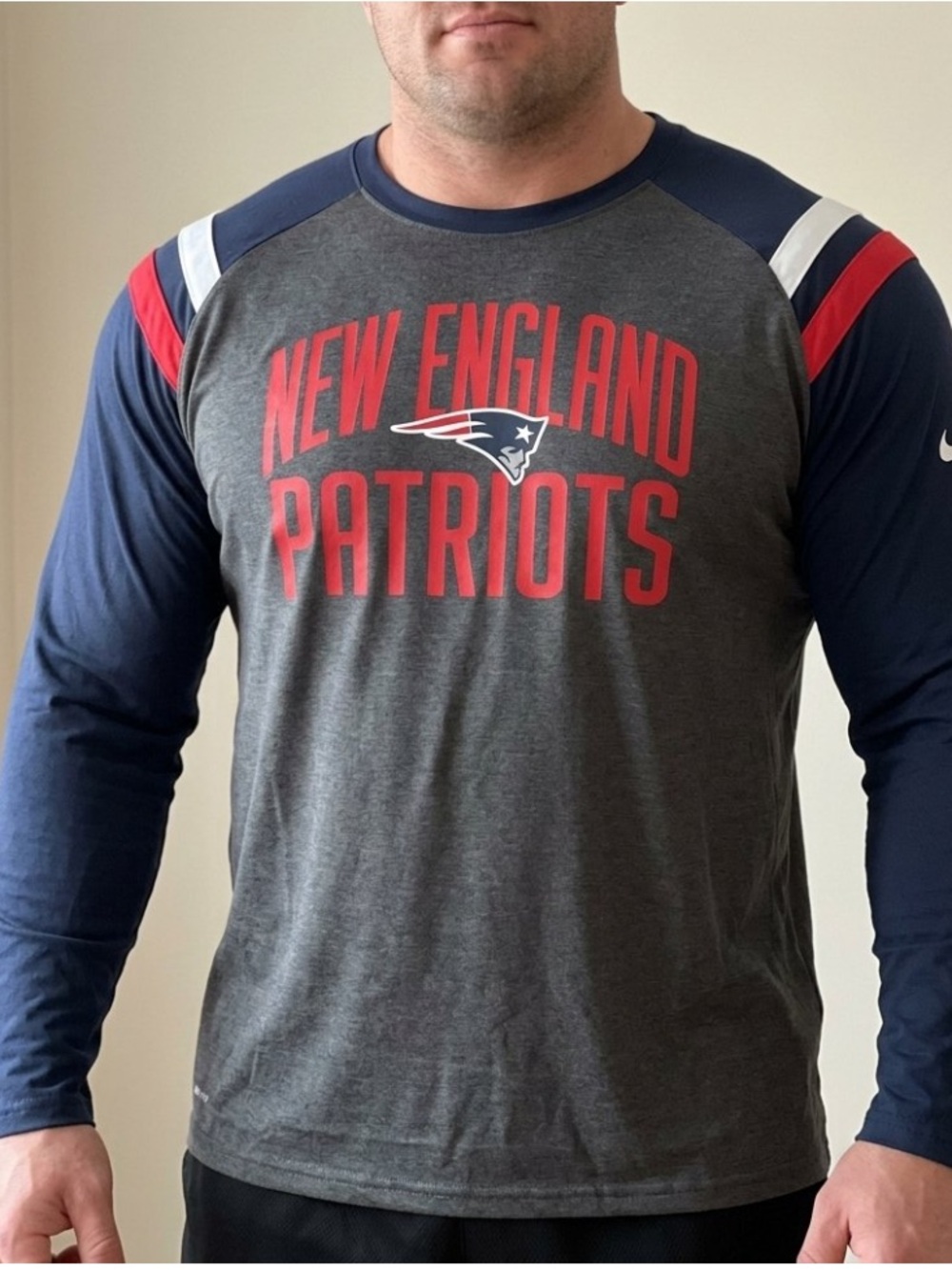 Nike New England Patriots Long Sleeve Tee Sz 3XL